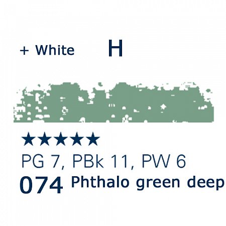 Schmincke Pastels, 074 phthalo green deep - H