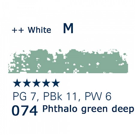 Schmincke Pastels, 074 phthalo green deep - M