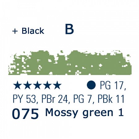 Schmincke Pastels, 075 mossy green 1 - B