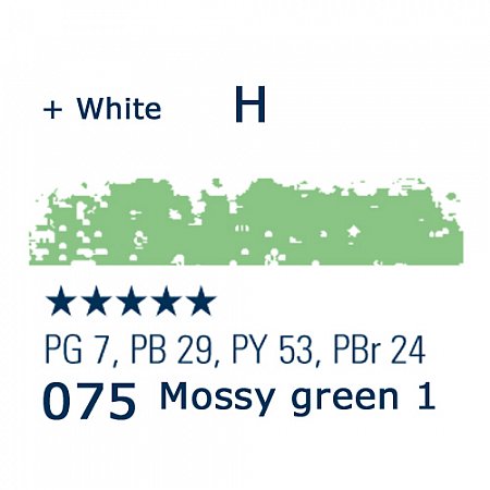 Schmincke Pastels, 075 mossy green 1 - H