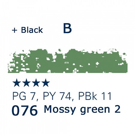 Schmincke Pastels, 076 mossy green 2 - B