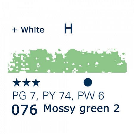 Schmincke Pastels, 076 mossy green 2 - H