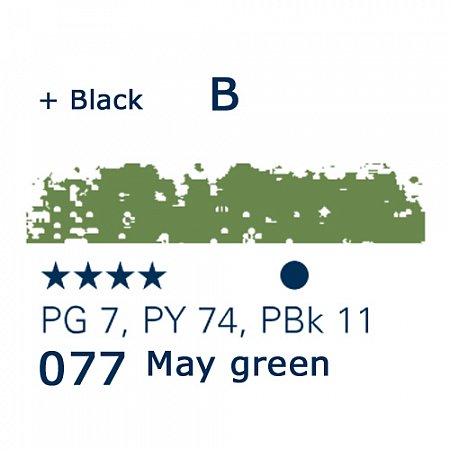Schmincke Pastels, 077 may green - B