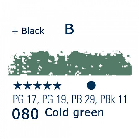 Schmincke Pastels, 080 cold green 1 - B