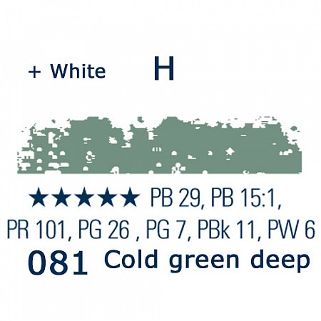 Schmincke Pastels, 081 cold green deep - H
