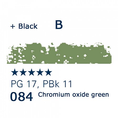 Schmincke Pastels, 084 chromium oxide green - B