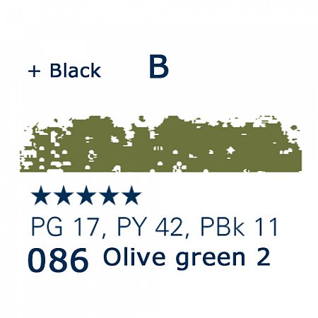 Schmincke Pastels, 086 olive green 2 - B