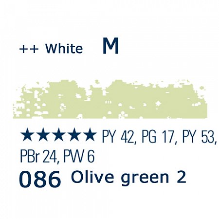 Schmincke Pastels, 086 olive green 2 - M