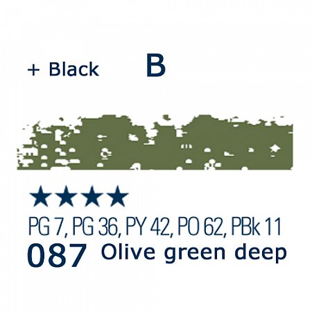 Schmincke Pastels, 087 olive green deep - B