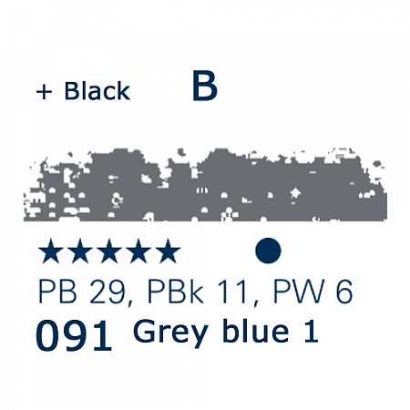 Schmincke Pastels, 091 grey blue 1 - B