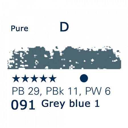 Schmincke Pastels, 091 grey blue 1 - D