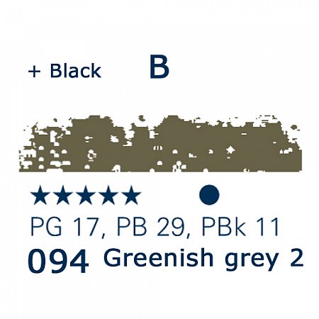 Schmincke Pastels, 094 greenish grey 2 - B