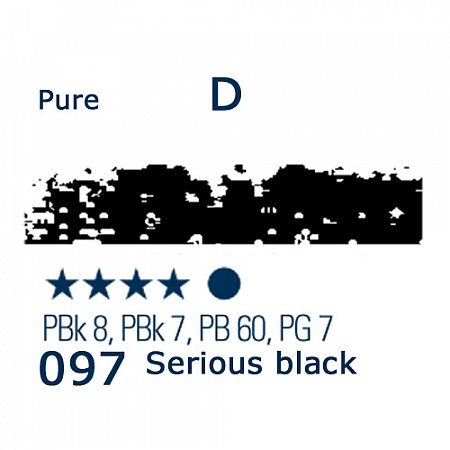 Schmincke Pastels, 097 serious black - D