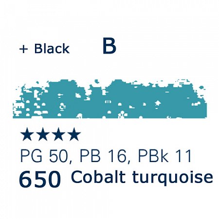 Schmincke Pastels, 650 cobalt turquoise - B