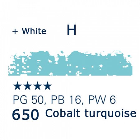 Schmincke Pastels, 650 cobalt turquoise - H