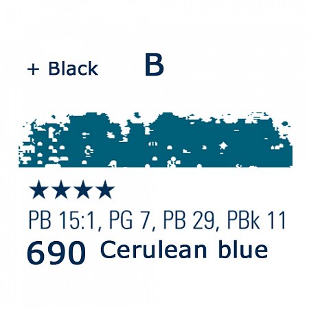 Schmincke Pastels, 690 cerulean blue - B