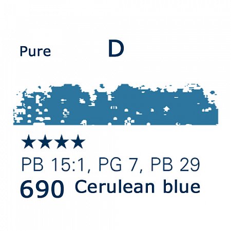 Schmincke Pastels, 690 cerulean blue - D
