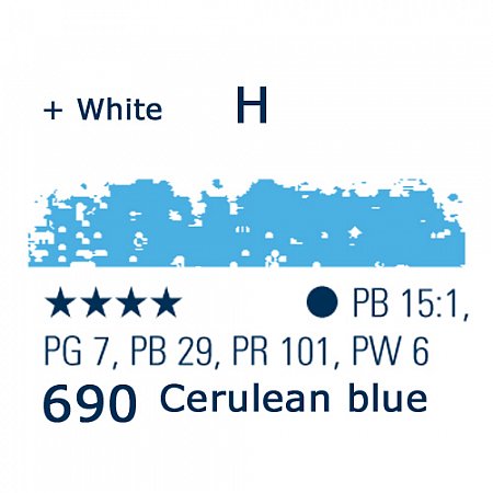 Schmincke Pastels, 690 cerulean blue - H