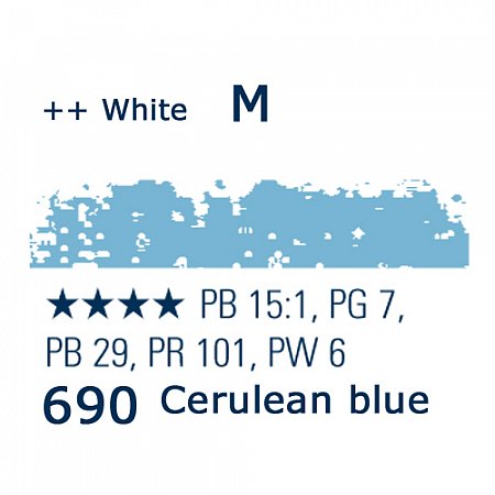 Schmincke Pastels, 690 cerulean blue - M