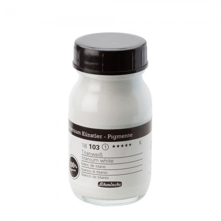 Schmincke Pigments, 100ml - 103 titanium white 120g