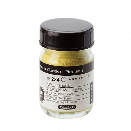 Schmincke Pigments Extra, 50ml - 234 nickel yellow titanium 79g