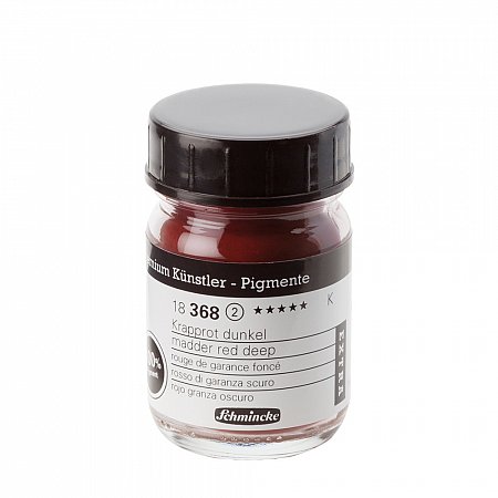 Schmincke Pigments Extra, 50ml - 368 madder red deep 35g