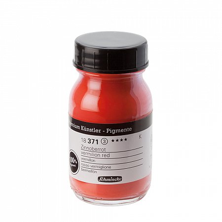 Schmincke Pigments, 100ml - 371 vermilion red 45g