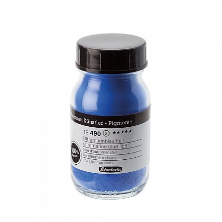 Schmincke Pigments, 100ml - 490 ultramarine blue light 60g