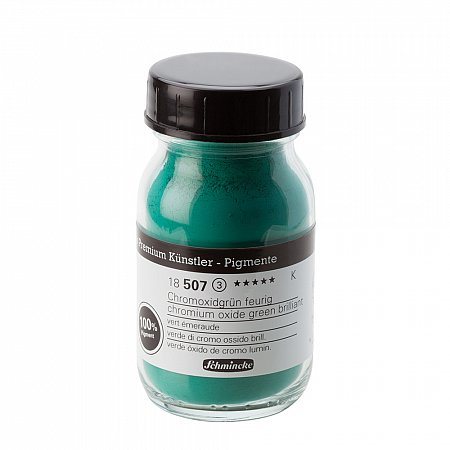 Schmincke Pigments 100ml - 507 chromium oxide green brilliant 44g