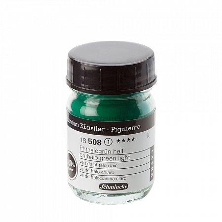 Schmincke Pigments Extra, 50ml - 508 phthalo green light 33g