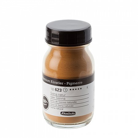 Schmincke Pigments, 100ml - 623 raw Sienna 100g