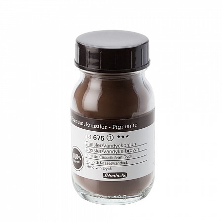 Schmincke Pigments 100ml - 675 Cassler/Vandyke brown 62g
