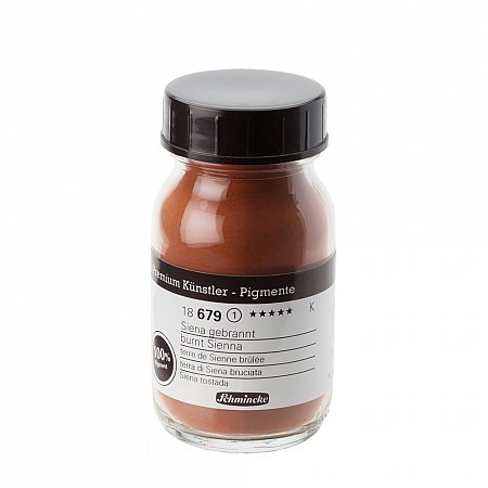 Schmincke Pigments, 100ml - 679 burnt Sienna 95g