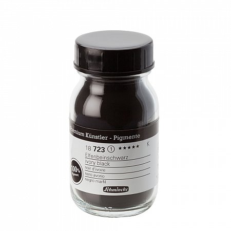 Schmincke Pigments, 100ml - 723 ivory black 71g