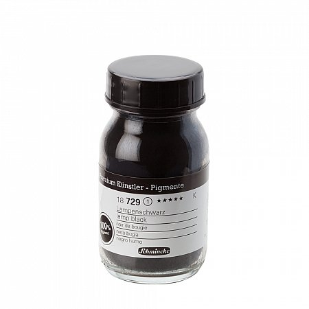 Schmincke Pigments, 100ml - 729 lamp black 24g