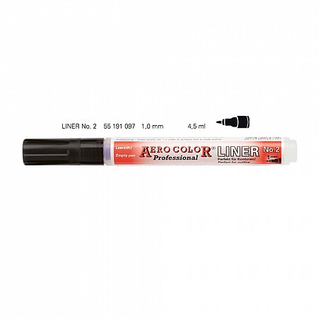 Aero Color Professional Liner No 2 - 4,5ml med linjebredd 1mm