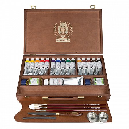 Mussini Large wooden set 15x35ml white 120ml + accessories