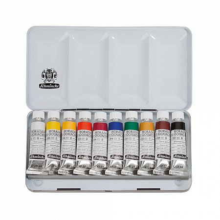 Schmincke Horadam Gouache metal set 10 x 15 ml