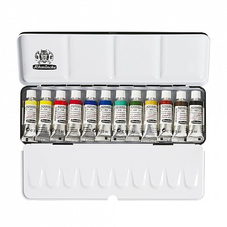 Horadam Aquarell metal set - 12 x 5 ml tubes