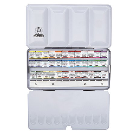 Horadam Aquarell metal set - 36 x 1/2 pans + space 12 x 1/2 pans