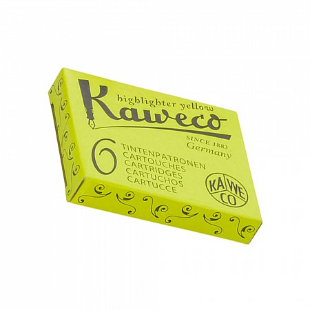 Kaweco Ink Cartridges (6 pcs) - Highlighter Yellow