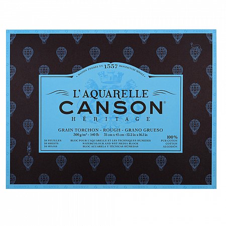 Canson Heritage block 300g 20 Sheets Rough - 31x41cm