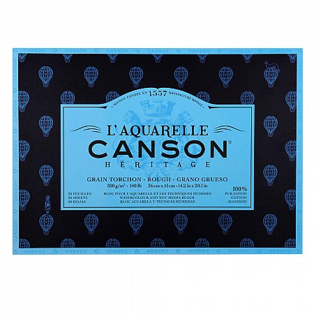 Canson Heritage block 300g 20 Sheets Rough - 36x51cm