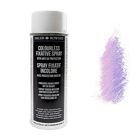 Daler-Rowney Colourless Fixative for pastel charcoal and pencil - 400ml
