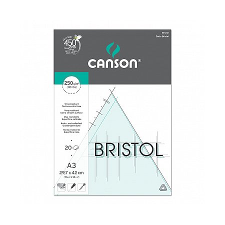 Canson Bristol pad 20 sheets - A3