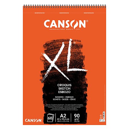 Canson XL Croquis 90g 60 Sheets spiral - A2