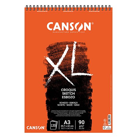 Canson XL Croquis 90g 120 Sheets spiral - A3