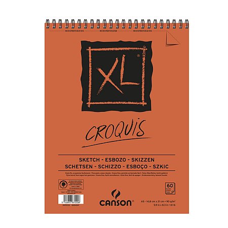 Canson XL Croquis 90g 60 Sheets spiral - A5
