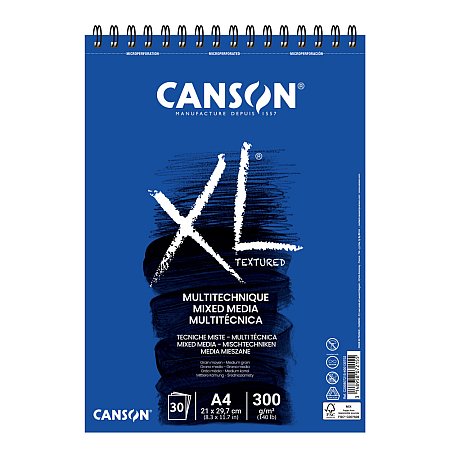 Canson XL Mixed Media 300g 30 sheets spiral - A4