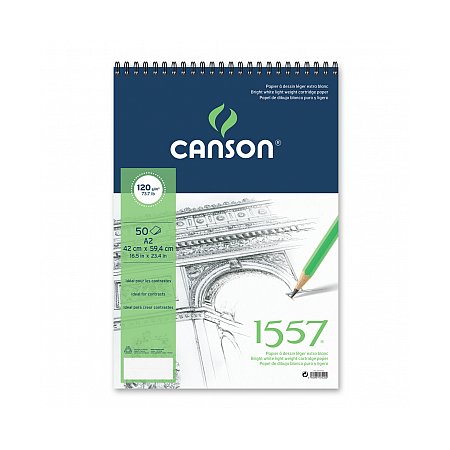 Canson 1557 Sketch 120g 50 sheets spiral - A2